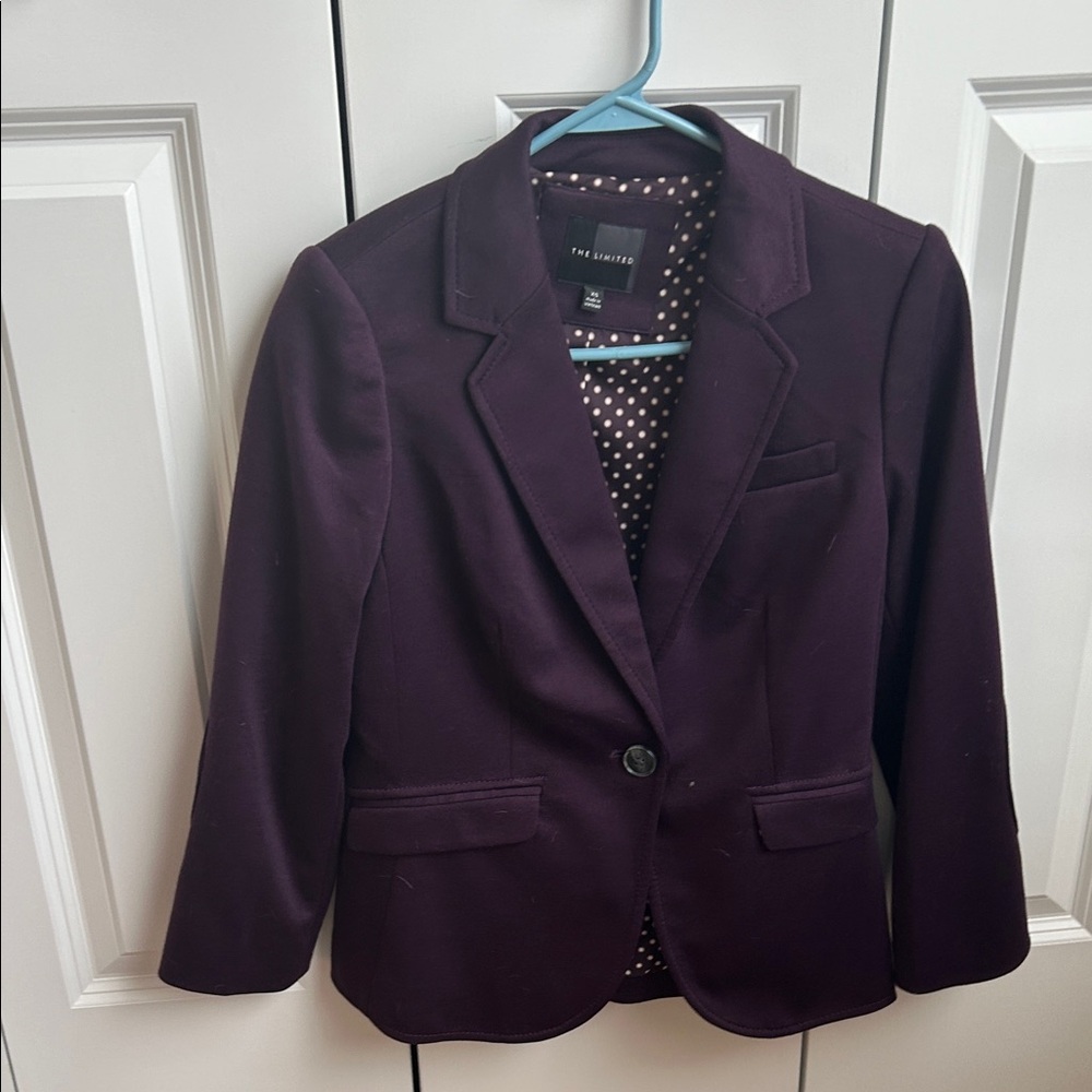 The Limited Deep Purple Blazer